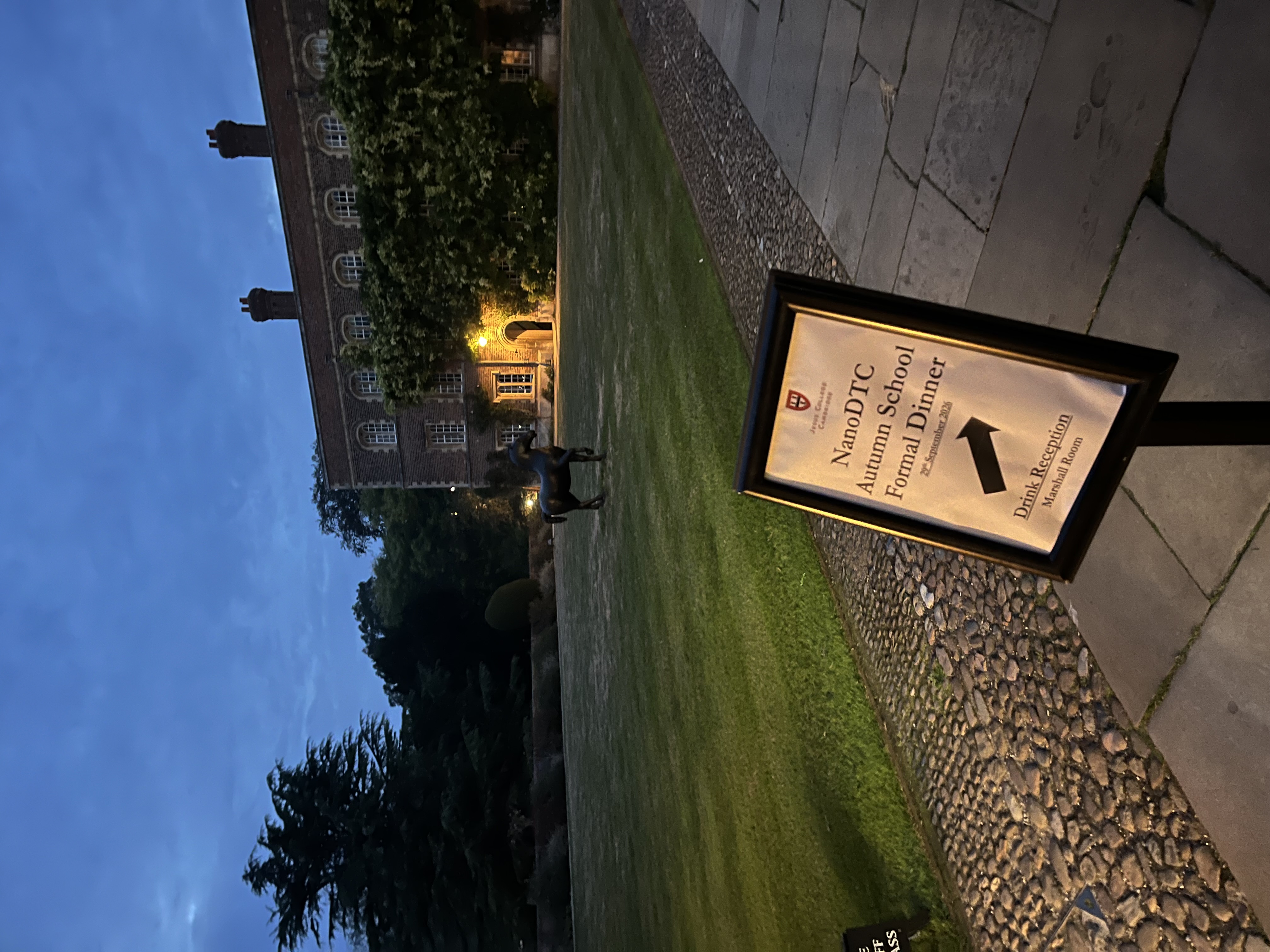Formal dinner at Jesus college.